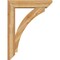 Ekena Millwork Thorton Slat Rough Sawn Bracket w/ Offset Brace, Western Red Cedar, 8"W x 36"D x 48"H BKT0806X36X48THR06RWR - alternate 2